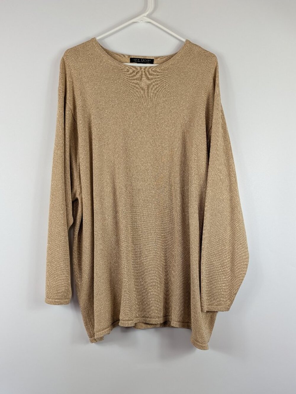 Lane Bryant Designs Collection Metallic Tunic Sweater 26/28